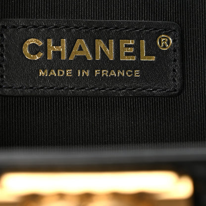 Chanel Calfskin Quilted Boy Bucket Bag Black 6 of 10