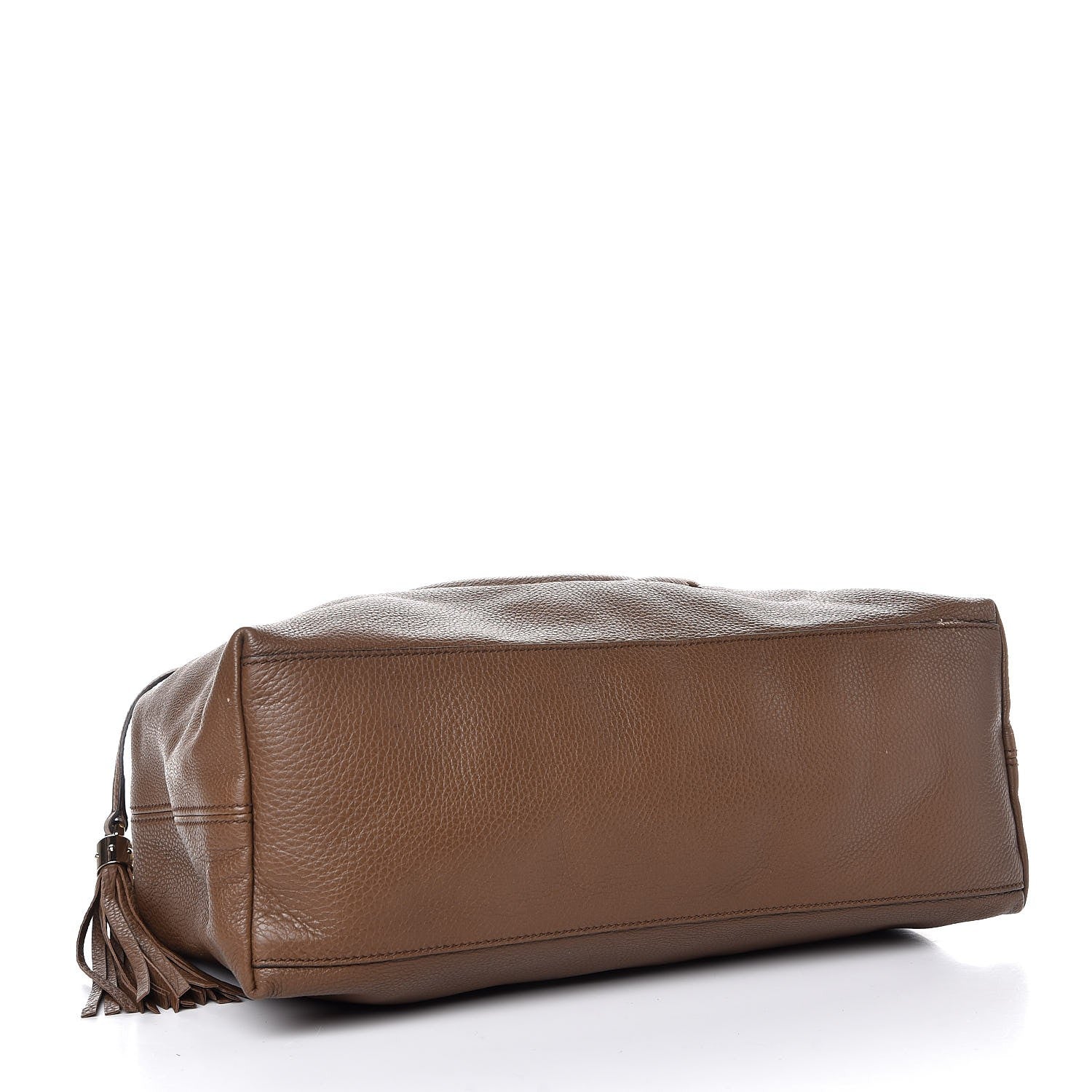 Gucci Pebbled Calfskin Medium Soho Chain Shoulder Bag Maple Brown 4 of 10