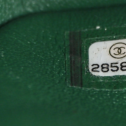 Chanel Lambskin Quilted Jumbo Double Flap Green 6 of 8