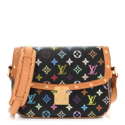Louis Vuitton Monogram Multicolor Sologne Black 1 of 12