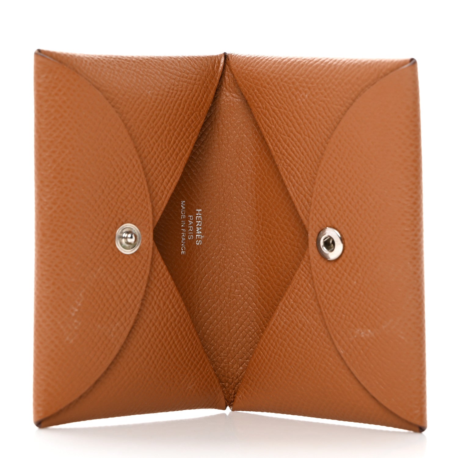 Hermes Epsom Calvi Card Case Gold 5 of 8