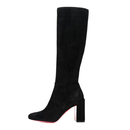 Christian Louboutin Veau Velours Cavalika 85 Boots 36 Black 1 of 9