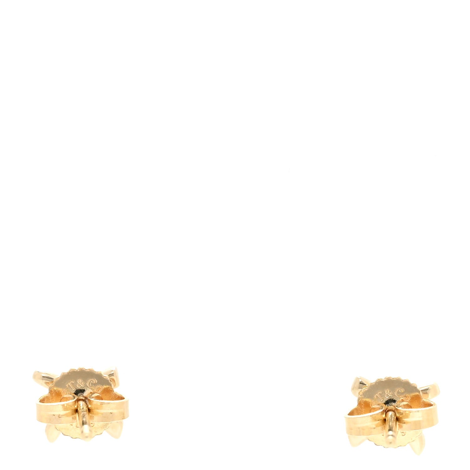 Tiffany 18K Yellow Gold Mini Paloma's Graffiti X Earrings 3 of 5