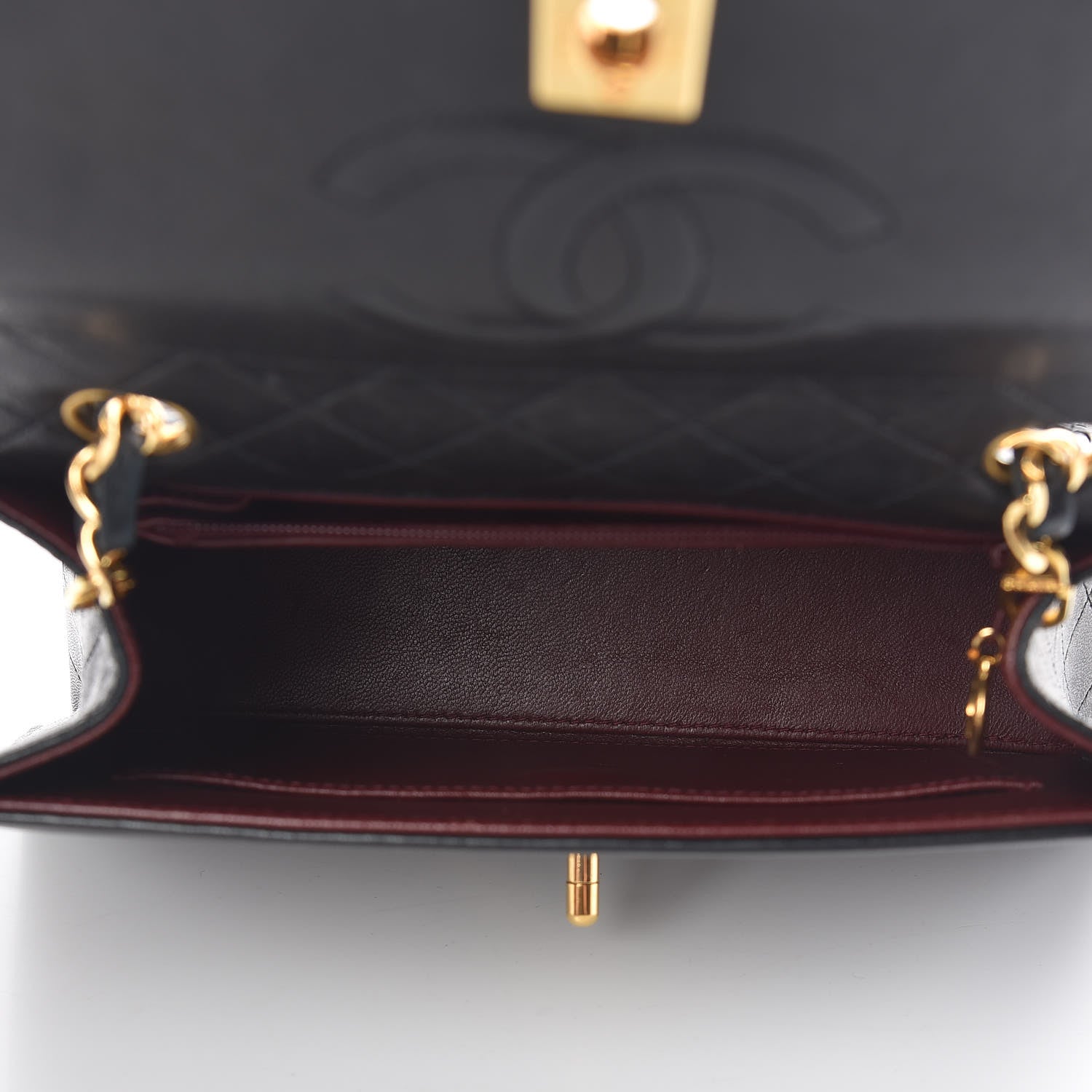 Chanel Lambskin Quilted Shoulder Flap Bag Black 5 of 34