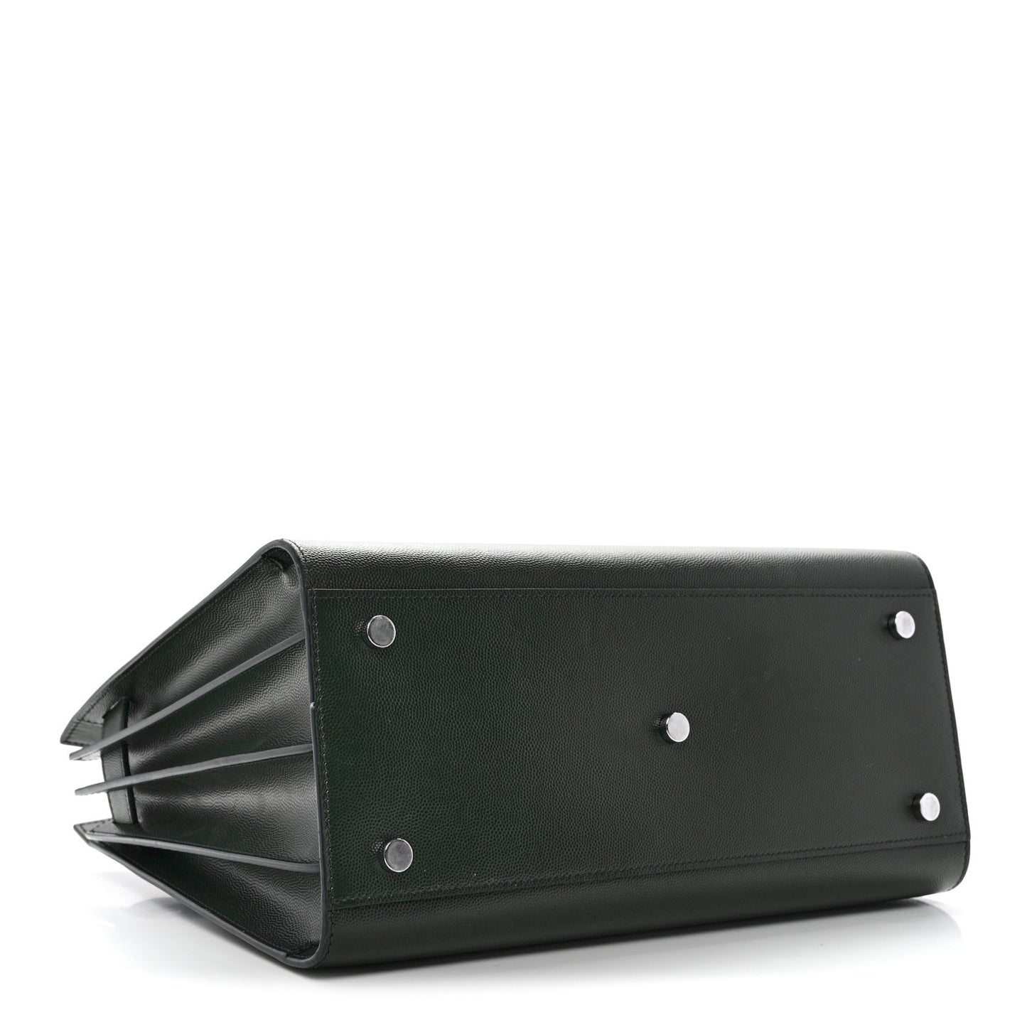 Grained Calfskin Small Sac De Jour Dark Vert