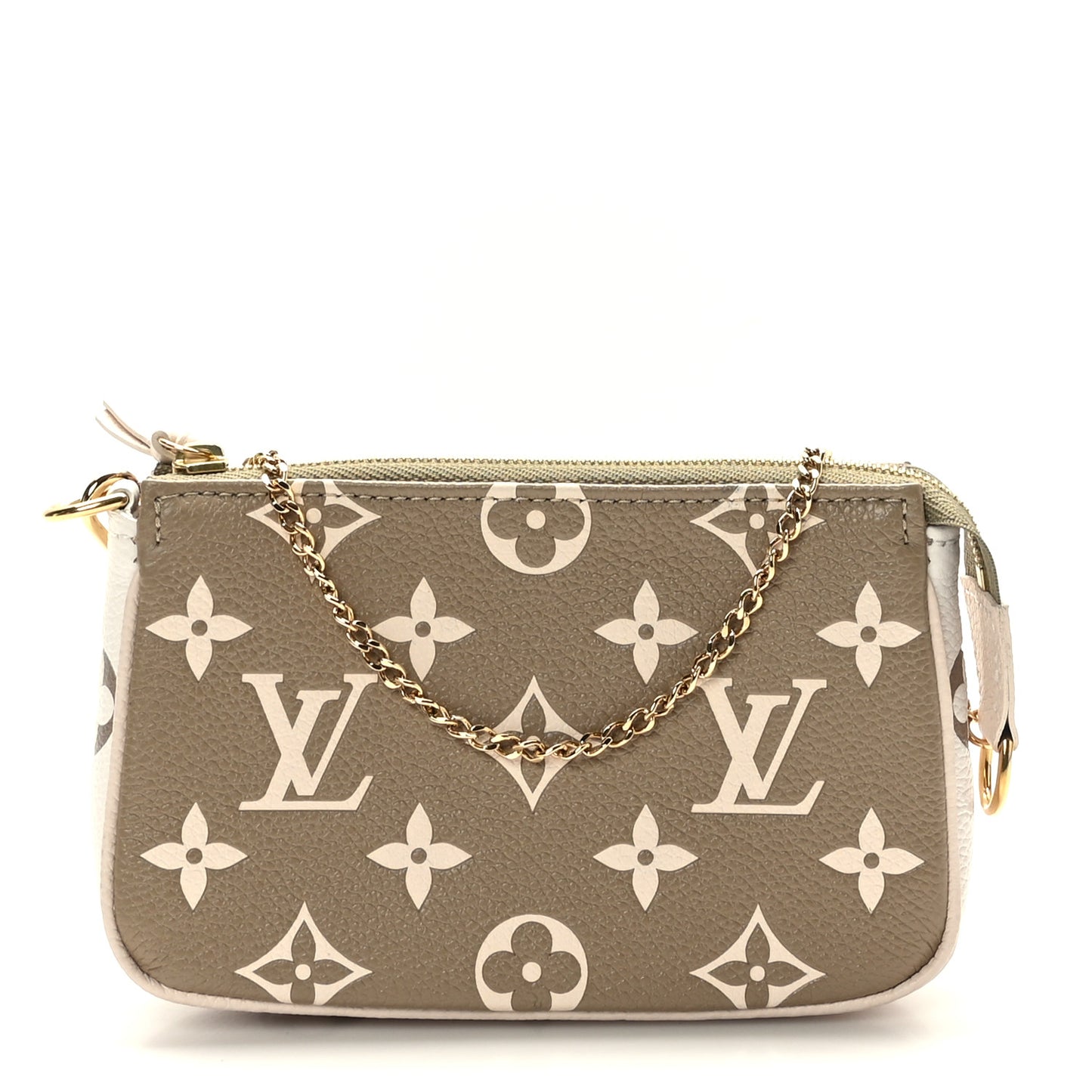 Empreinte Spring in the City Mini Pochette Accessories Kaki Beige Cream