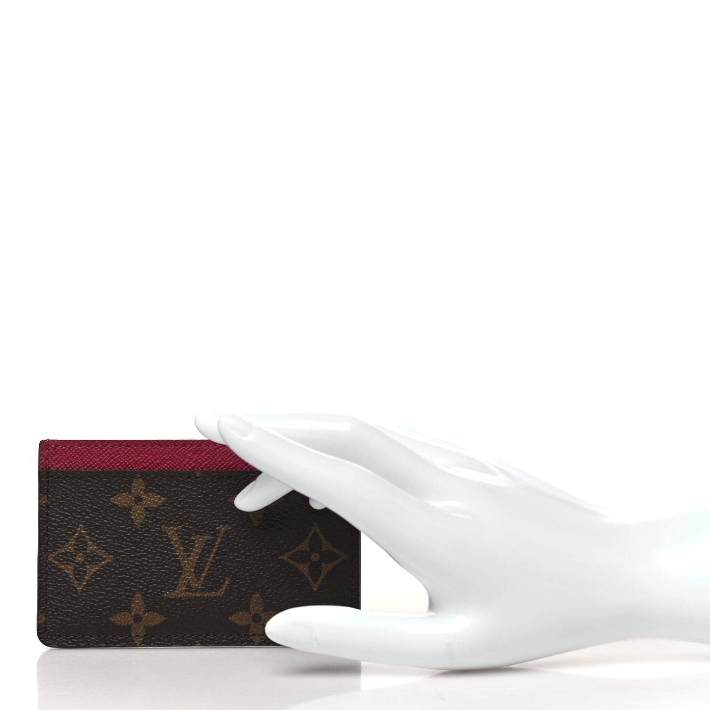 Monogram Card Holder Fuchsia