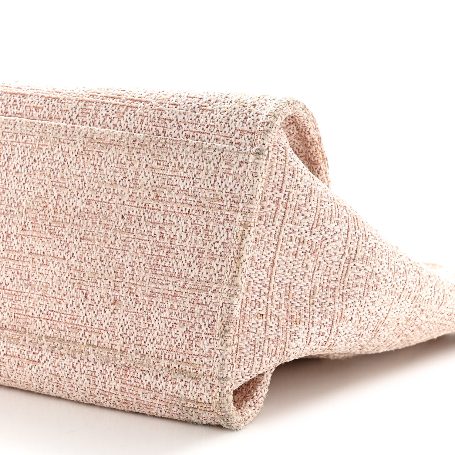 Chanel Straw Lurex Large Deauville Tote Pink 9 of 11