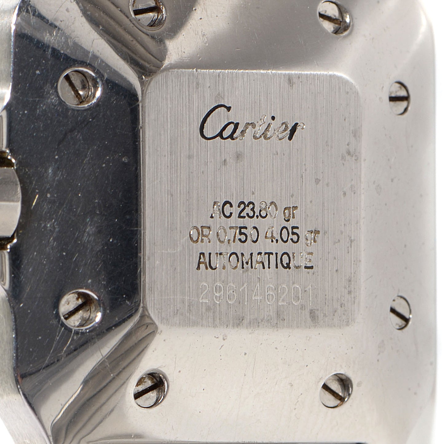 Stainless Steel 18K Yellow Gold 29mm Santos De Galbee Automatic Watch