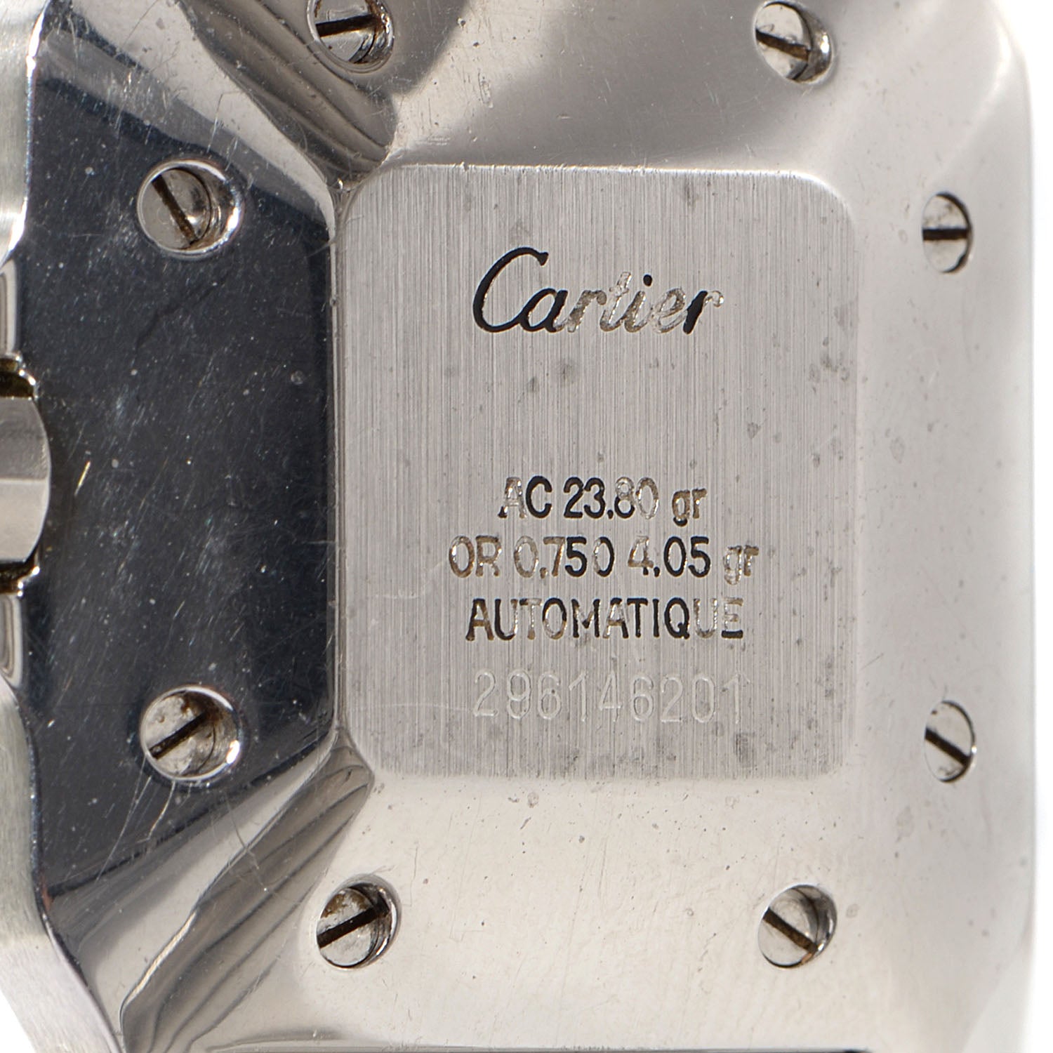 Cartier Stainless Steel 18K Yellow Gold 29mm Santos De Galbee Automatic Watch 4 of 7