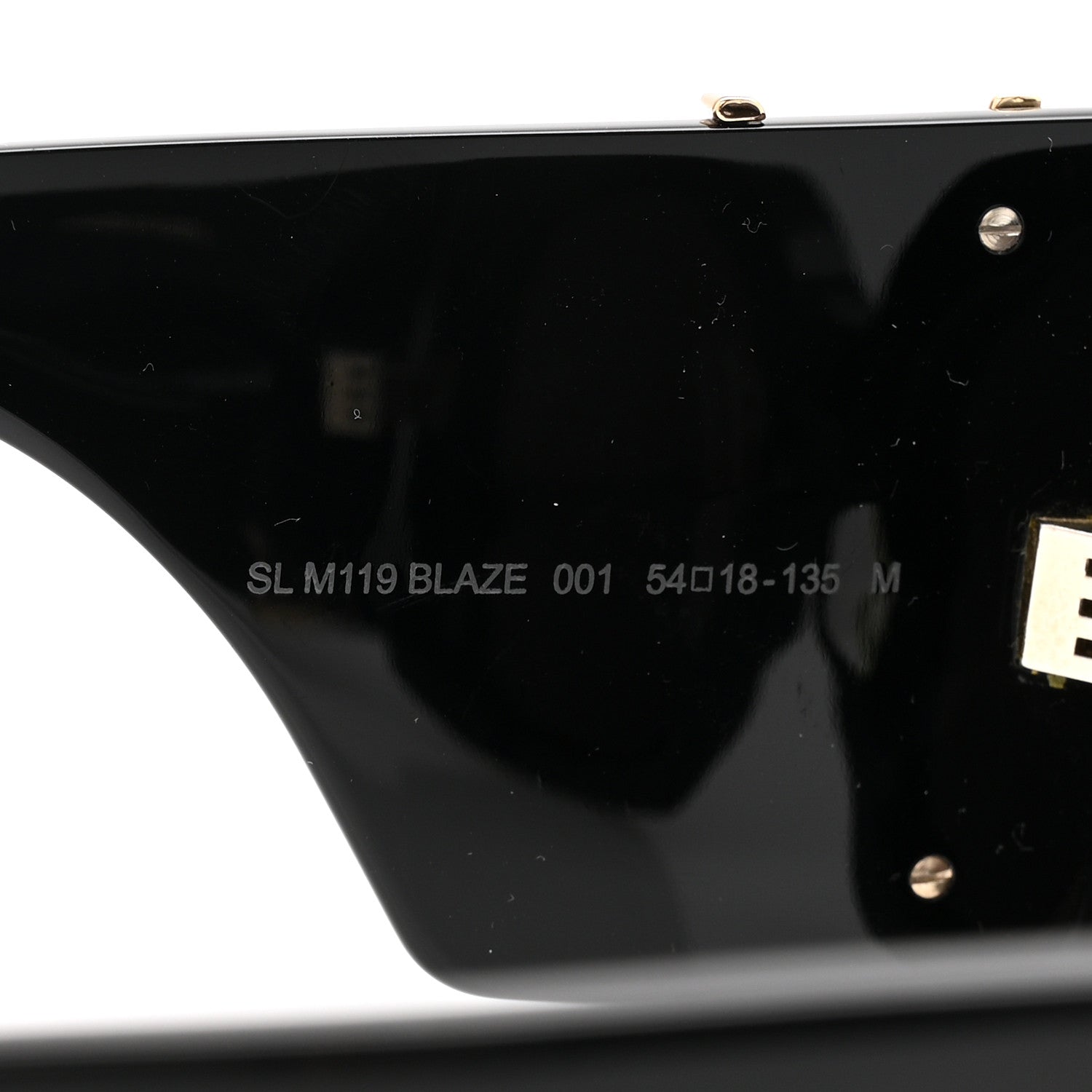 Saint Laurent Acetate Blaze Sunglasses SL M119 Black 7 of 8