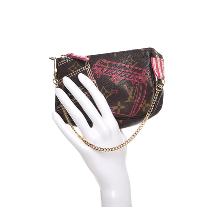 Louis Vuitton Monogram 2014 Christmas Animation Mini Pochette Accessories 2 of 7