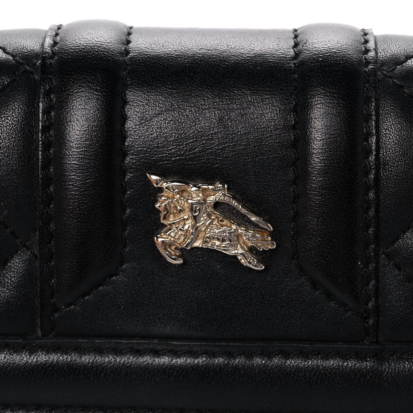 Calfskin Quilted Continental Wallet Black