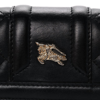 Burberry Calfskin Quilted Continental Wallet Black 9 of 13