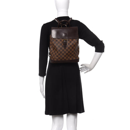 Louis Vuitton Damier Ebene Soho Backpack 2 of 9