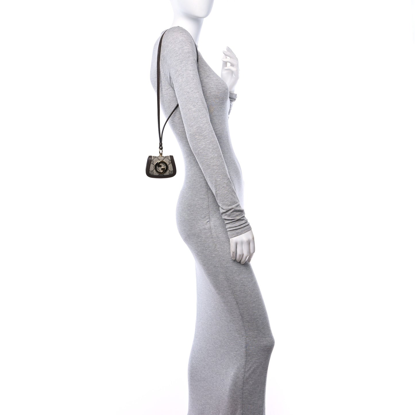 GG Supreme Monogram Calfskin Blondie AirPods Case Beige Ebony New Acero