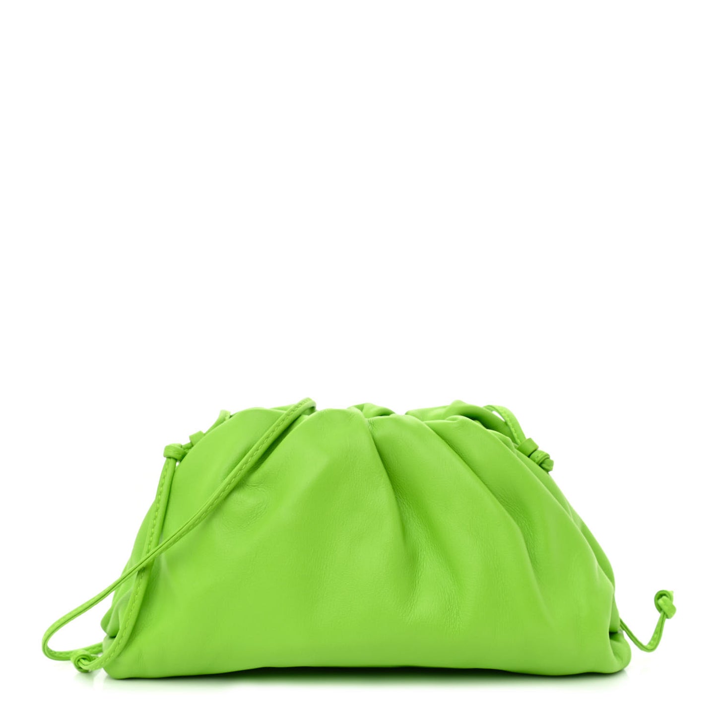 Butter Calfskin The Mini Pouch Acid Green