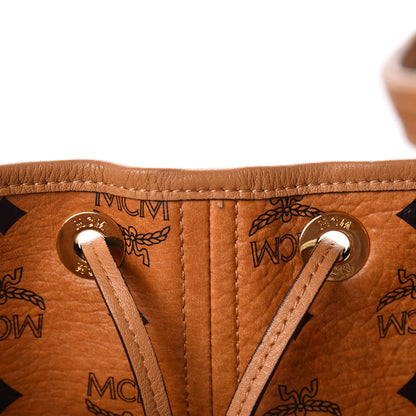 MCM Visetos Large Liz Reversible Shopper Tote Cognac 15 of 20