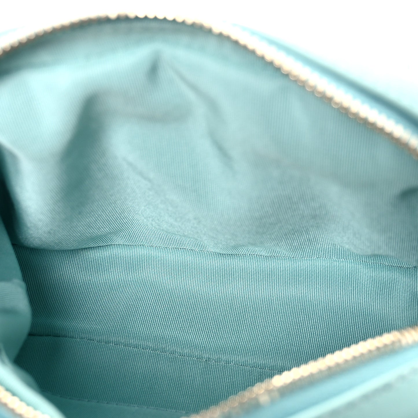 Calfskin Quilted Day Trips Camera Case Turquoise
