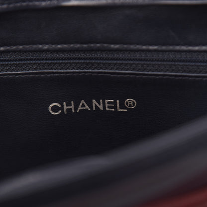 Chanel Lambskin Quilted Shoulder Bag Red Navy 7 of 12
