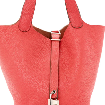 Hermes Taurillon Clemence Picotin Lock 18 PM Rose Jaipur 8 of 10