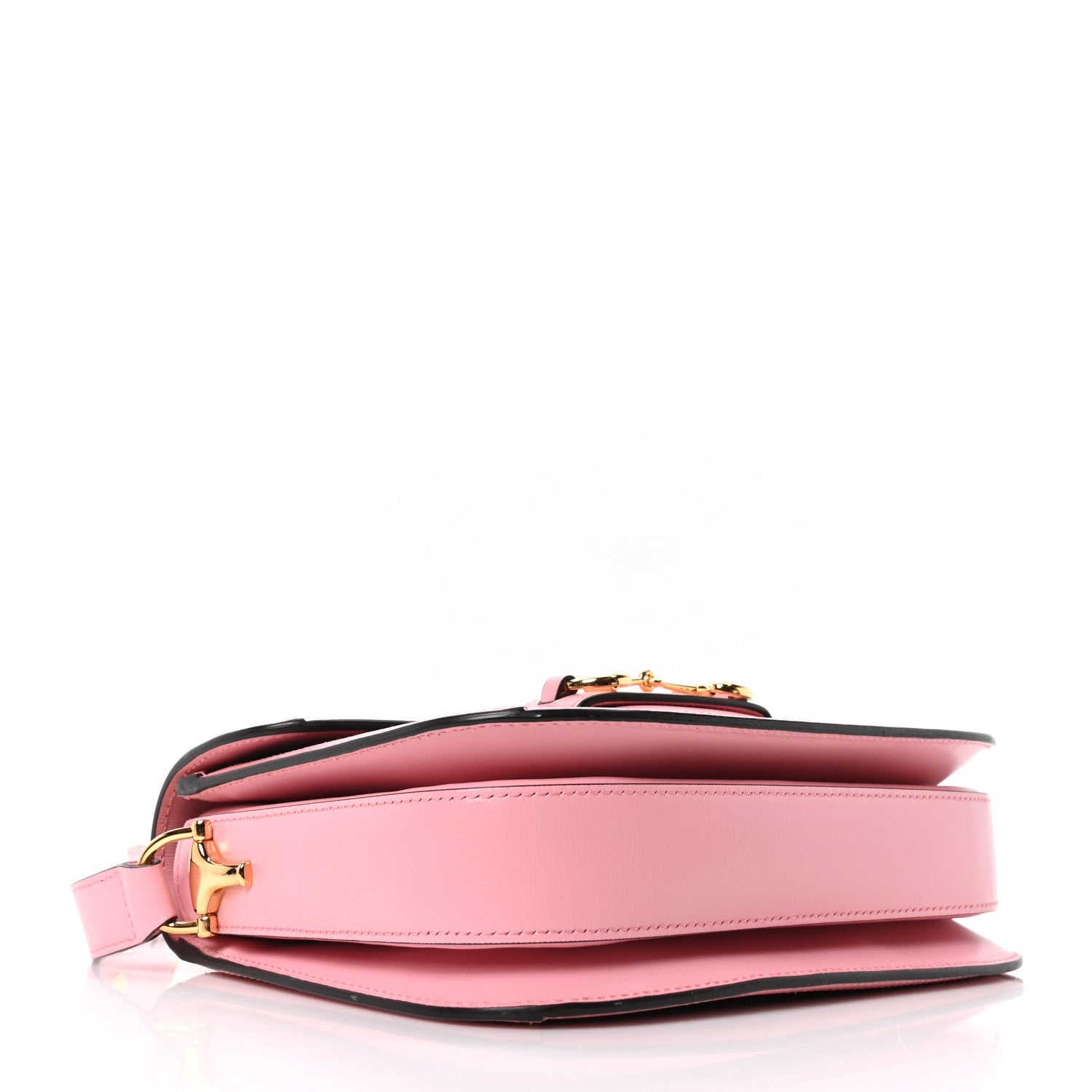 Gucci Azalea Calfskin Horsebit 1955 Shoulder Bag New Cherry Red Wild Rose 4 of 10