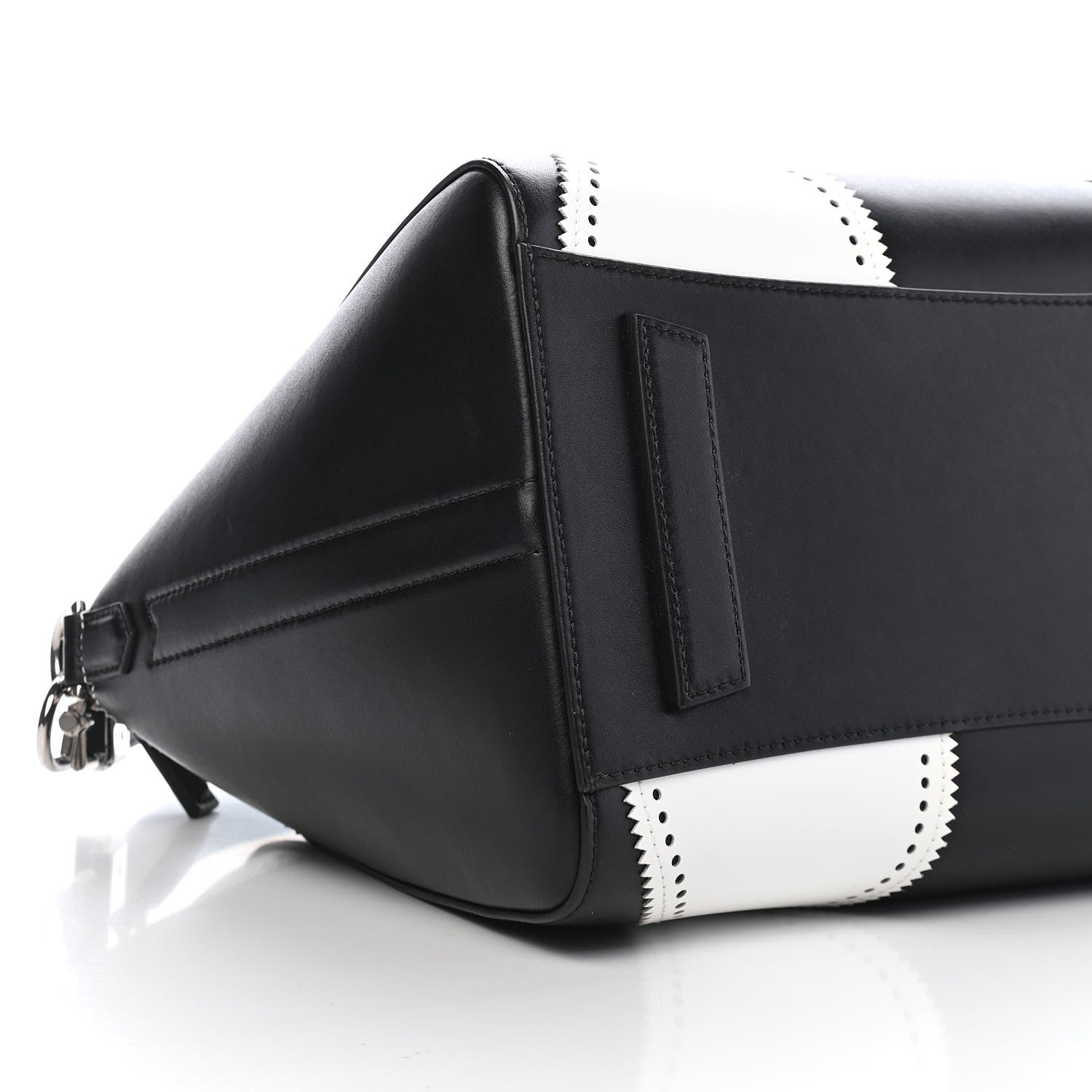 Givenchy Calfskin Brogue Medium Antigona Black White 8 of 9