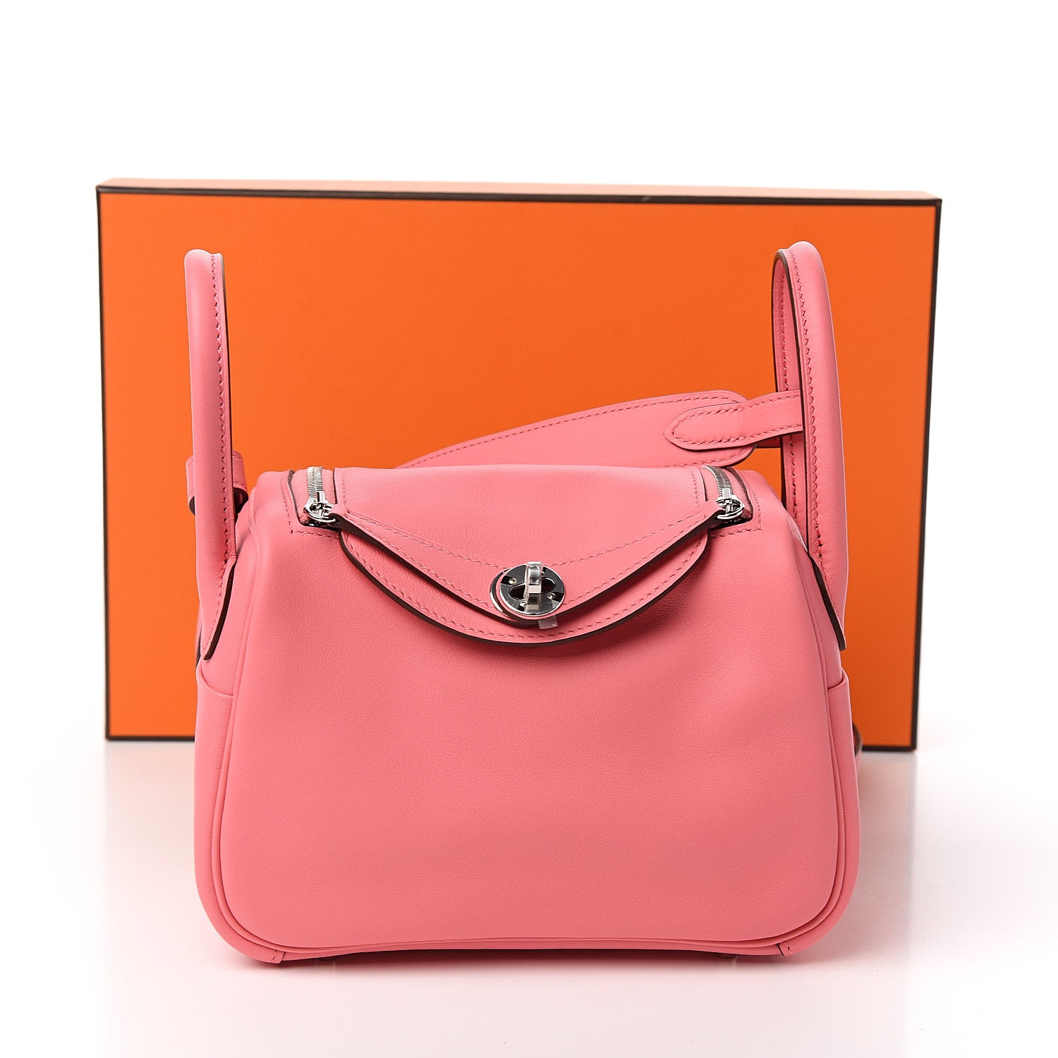 Hermes Swift Mini Lindy 20 Rose Ete 10 of 10
