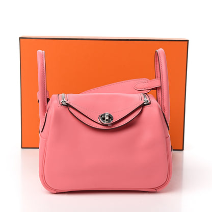 Hermes Swift Mini Lindy 20 Rose Ete 10 of 10