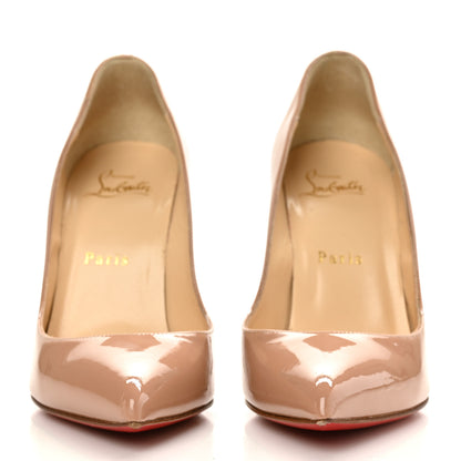 Christian Louboutin Patent Pigalle Follies 100 Pumps 36.5 Nude 2 of 9