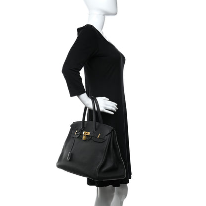 Hermes Togo Birkin 35 Black 2 of 16
