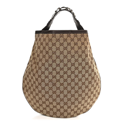 Gucci Monogram Large Wave Hobo Dark Brown 1 of 13