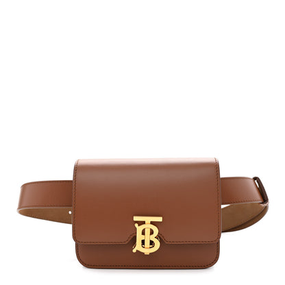 Burberry Calfskin TB Bum Bag Brown 1 of 11