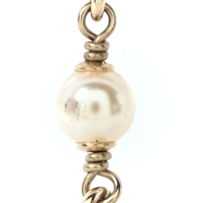 Chanel Pearl CC Chain Drop Earrings Gold 5 of 6