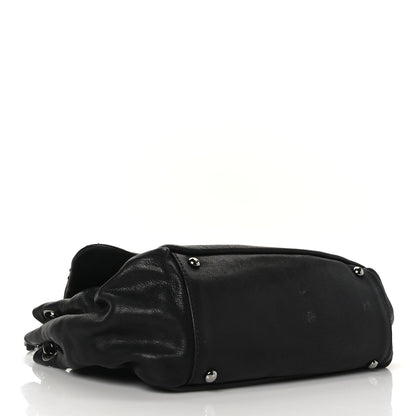 Chanel Calfskin Diamond Stitch Accordion Flap Black 4 of 10