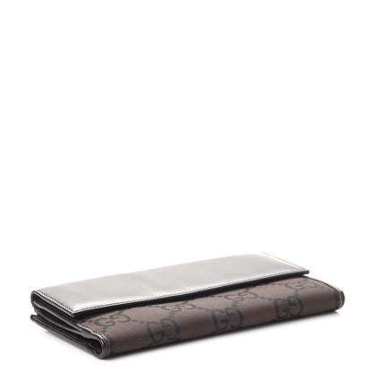Gucci Canvas Monogram Continental Wallet Brown 4 of 9