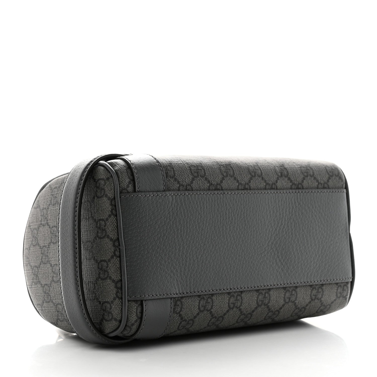 Gucci GG Supreme Monogram Textured Dollar Calfskin Ophidia Toiletry Case Grey Black Graphite Grey 4 of 7