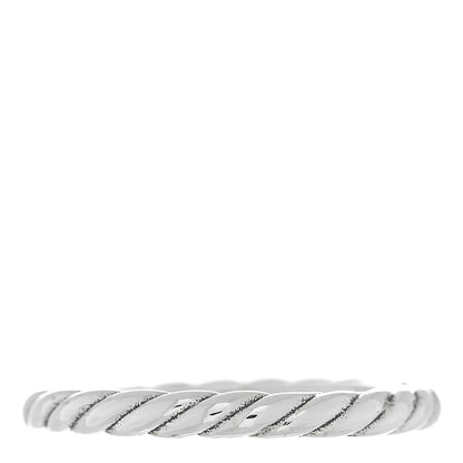 David Yurman Sterling Silver Cable Classics Band Ring 53 6.5 3 of 4