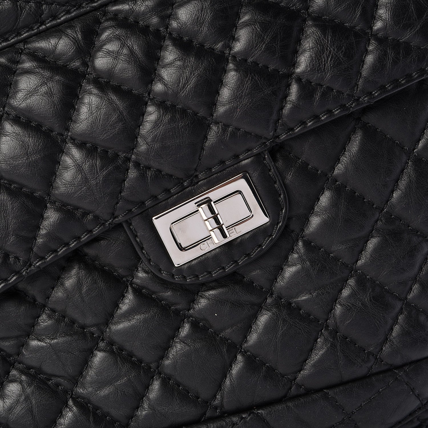 Chanel Aged Calfskin Karl's Cabas Tote Black 8 of 10