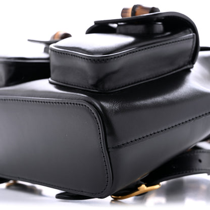 Gucci Calfskin Bamboo Backpack Black 9 of 10