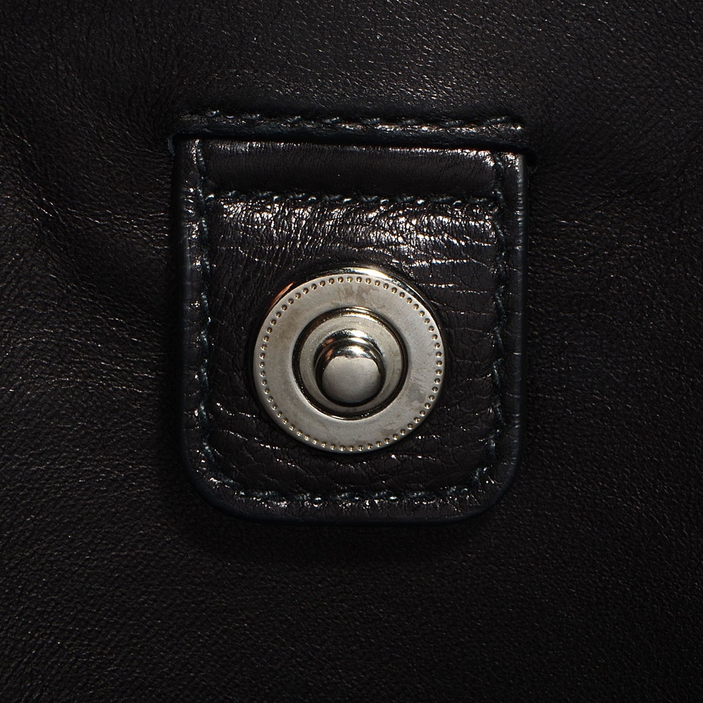 Glace Calf Twin Pocket Tote Nero Black