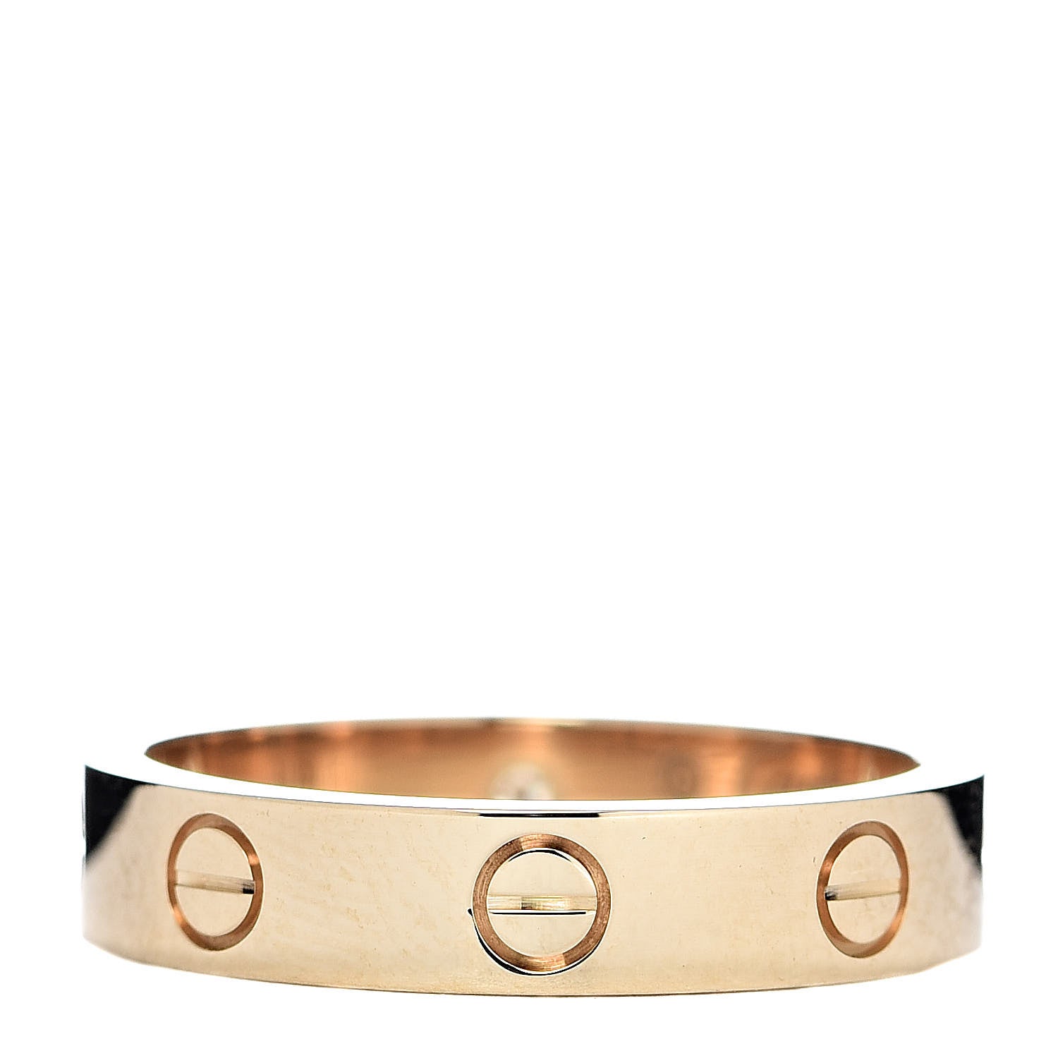 Cartier 18K Yellow Gold Diamond 4mm LOVE Wedding Band Ring 52 6 3 of 5