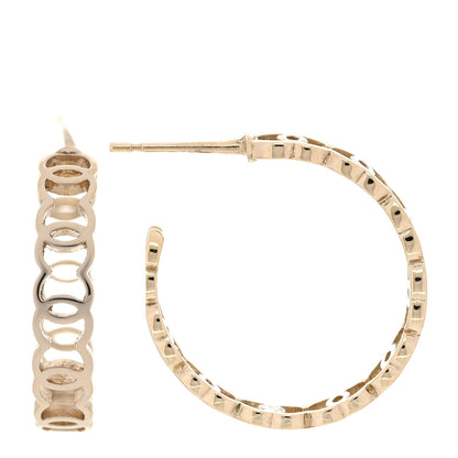 Chanel Metal CC Hoop Earrings Gold 1 of 5