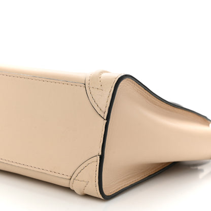 Celine Smooth Calfskin Nano Luggage Powder Black 9 of 10
