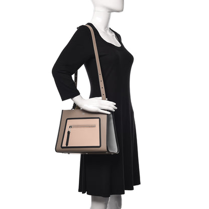 Fendi Vitello Century F is Fendi Small Runaway Satchel Tortora Soap Grigio Perla Burro Black 2 of 9