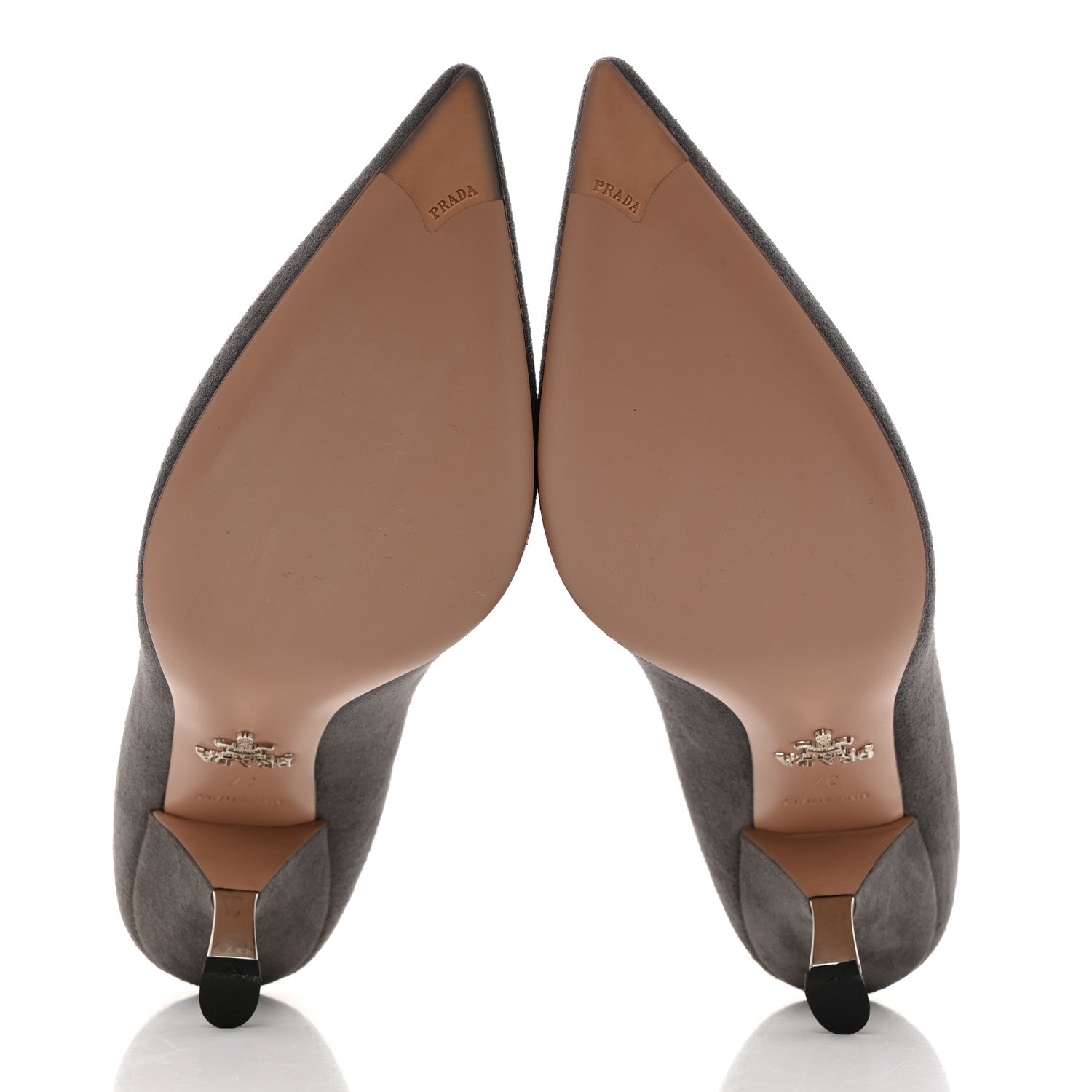 Prada Camoscio 65mm Pumps 37 Grey 5 of 7