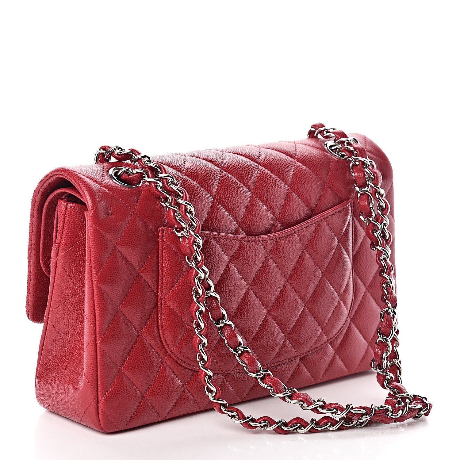 Chanel Caviar Quilted Medium Double Flap Pink 3 of 11