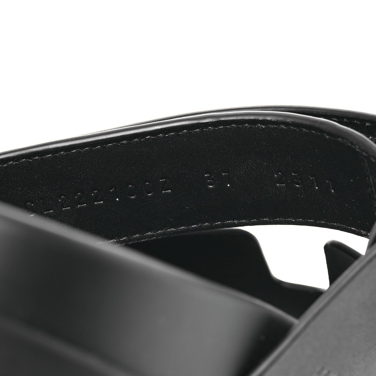 Calfskin Womens Chypre Sandals 37 Black