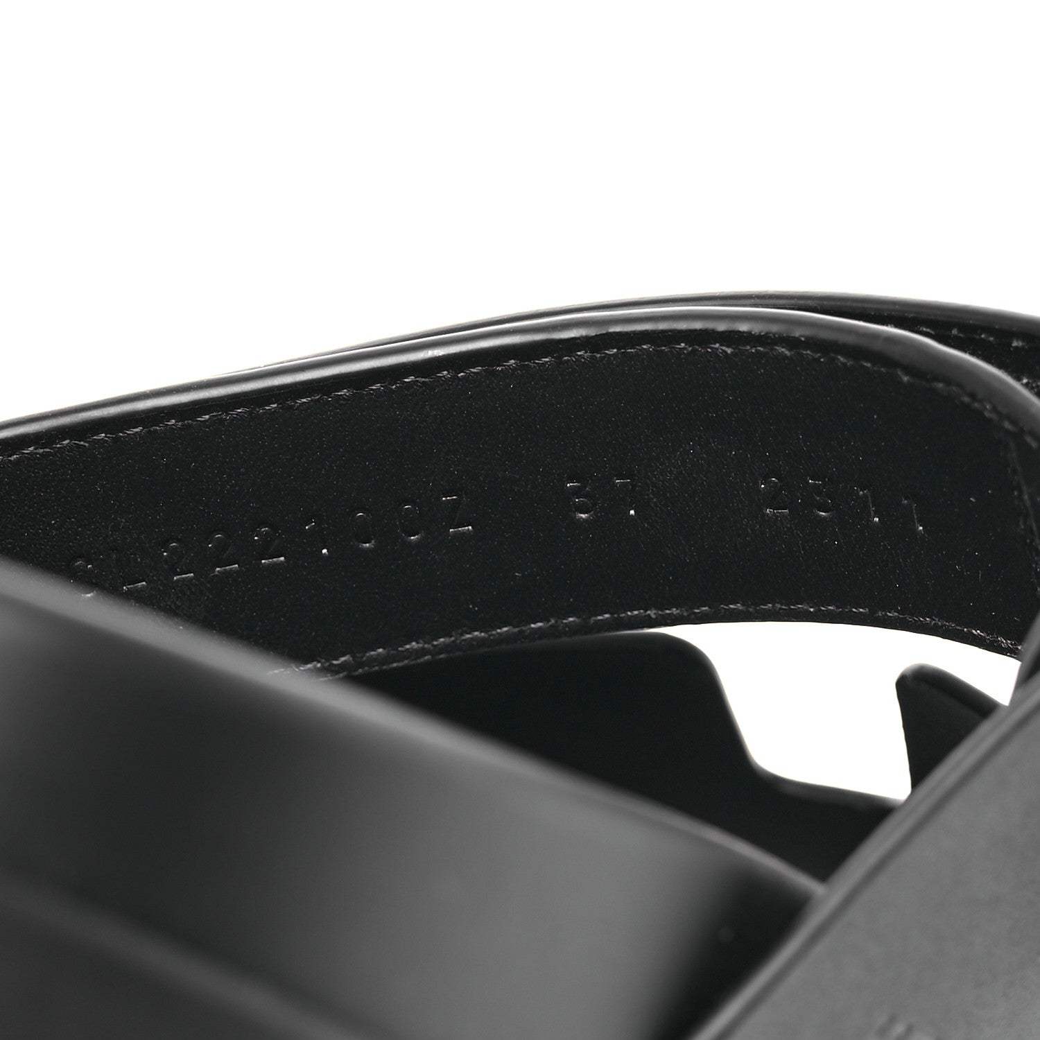 Hermes Calfskin Womens Chypre Sandals 37 Black 9 of 12