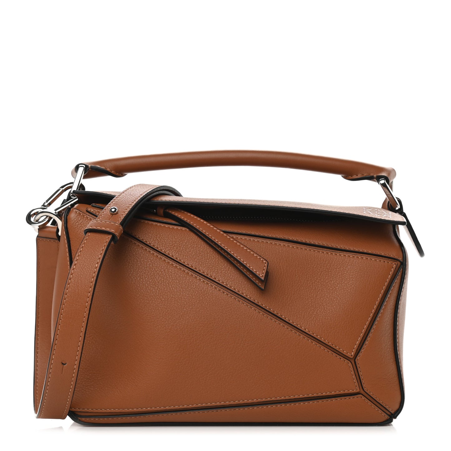 Calfskin Small Puzzle Bag Tan